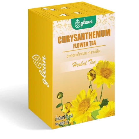 Glean Chrysanthemum Flower Tea ชาดอกเก็กฮวย 10 ซอง  ตรา กลีน (10 Tea Bags) - Organic Pavilion
