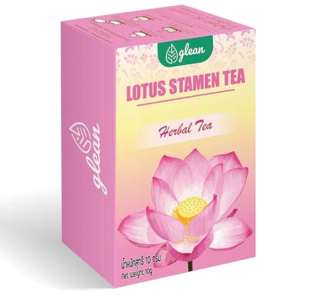 Glean Lotus Stamen Tea  ชาเกสรดอกบัวหลวง 10 ซอง ตรา กลีน (10 Tea Bags) - Organic Pavilion