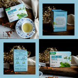 Glean Jasmine Flower Tea ชาดอกมะลิ 10 ซอง  ตรา กลีน (10 Tea bags) - Organic Pavilion