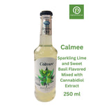 Calmee เครื่องดื่มสปาร์คกลิ้ง รสมะนาวโหระพา ผสมสารสกัดซี.บี.ดี. Sparkling Lime and Sweet Basil Flavored Mixed with Cannabidiol Extract (250 ml) - Organic Pavilion