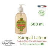 Rampal Latour Savon de Marseille รอมปาล ลาตัวร์ สบู่เหลวจากฝรั่งเศส กลิ่นพีช เดอ วีนย์ Peach de Vigne Marseille Liquid Soap (500ml or 1000ml) - Organic Pavilion