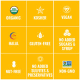 Sunny Fruit ซันนี่ ฟรุ๊ต แอปริคอตอบแห้ง Organic Dried Apricots with Added Prebiotics (250 g) - Organic Pavilion